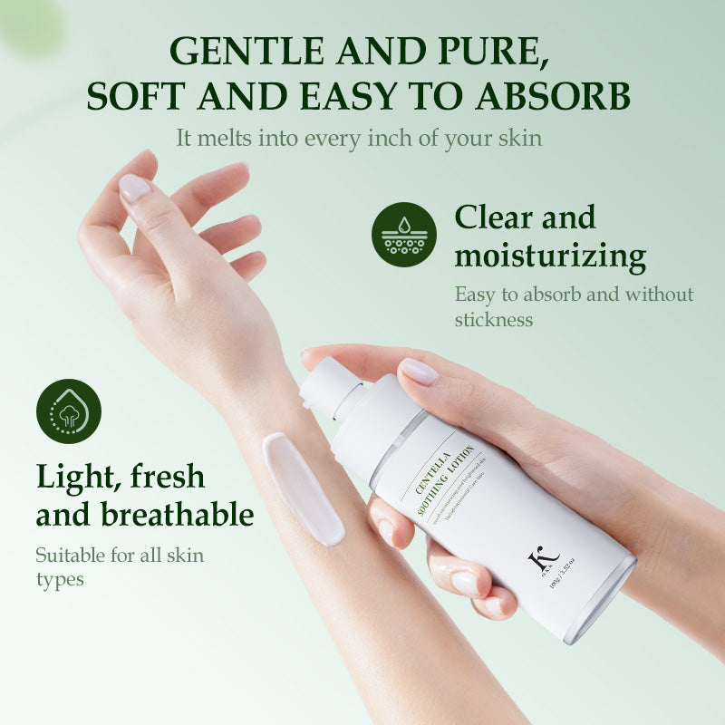 Free Shipping! O.K.K Deeply Moisturizing Centella Soothing Lotion 100g